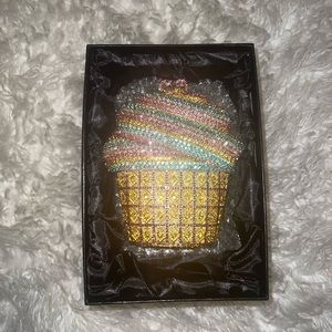 Cupcake rhinestone bag